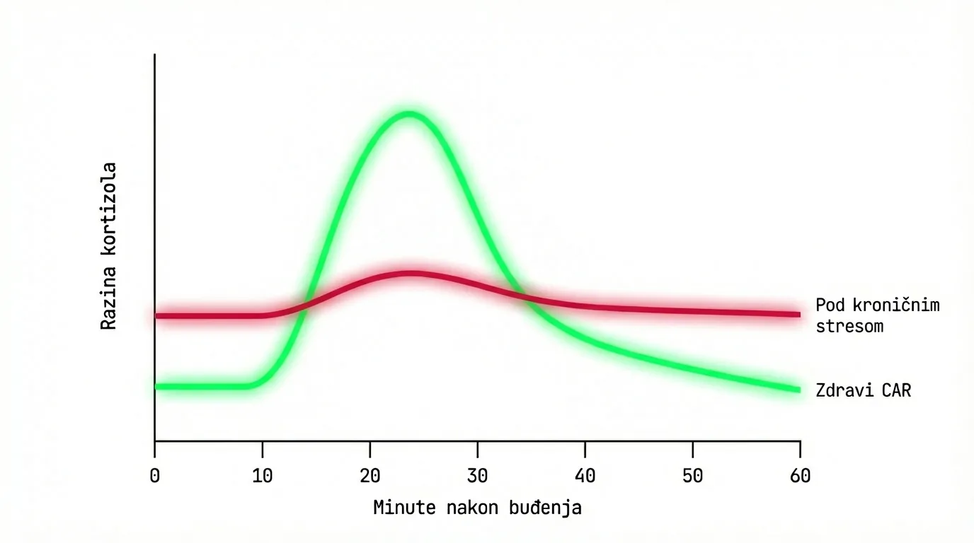 Kortizolni jutarnji impuls CAR — zašto je prvih 30 minuta nakon buđenja ključno za energiju