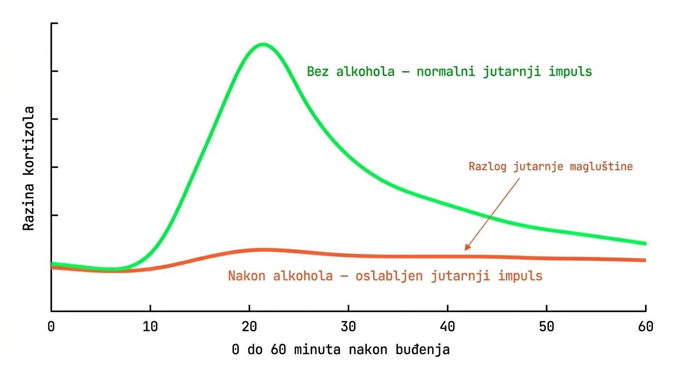 Alkohol i jutarnji kortizol — zašto si iscrpljen sutradan čak i ako si dugo spavao