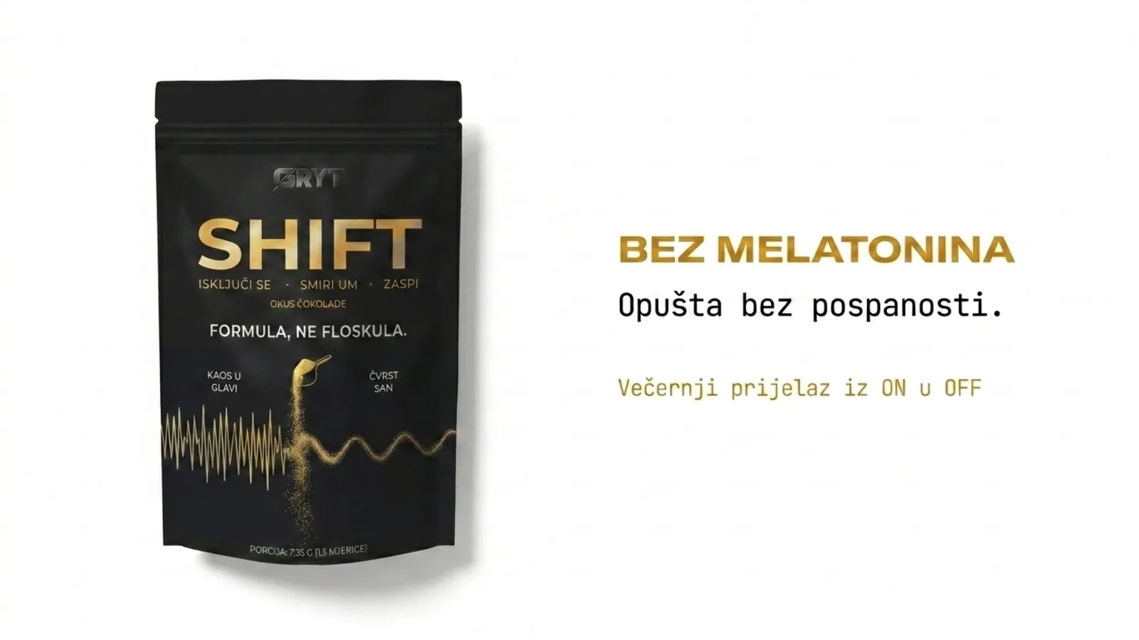 SHIFT – dodaci prehrani za kortizol navečer i večernju deaktivaciju