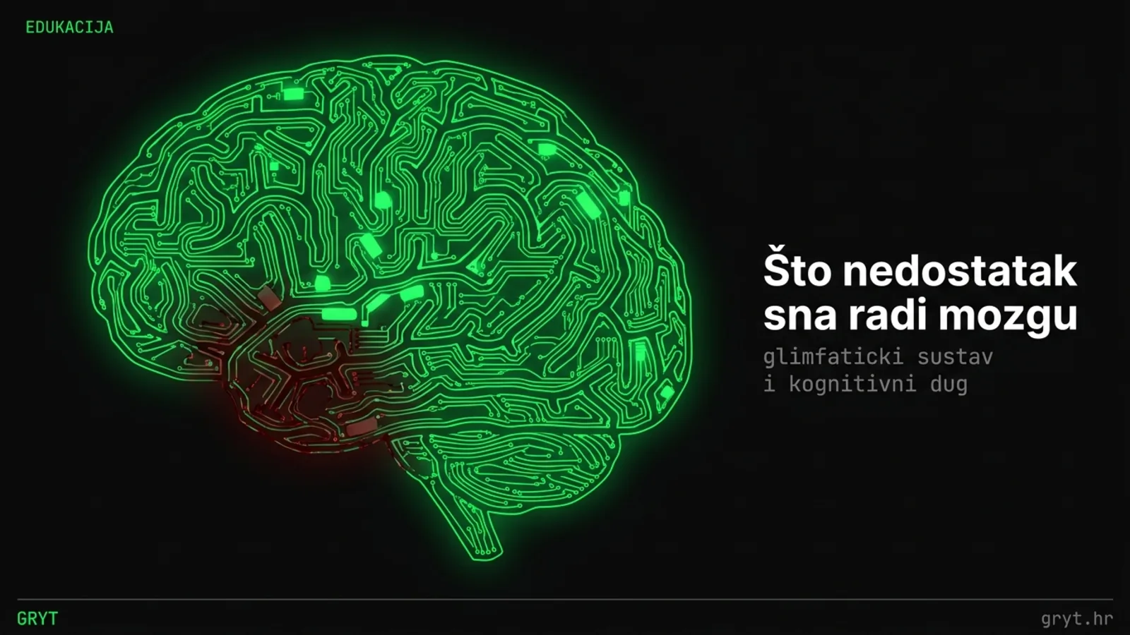 Mozak i nedostatak sna — glimfatički sustav i noćno čišćenje