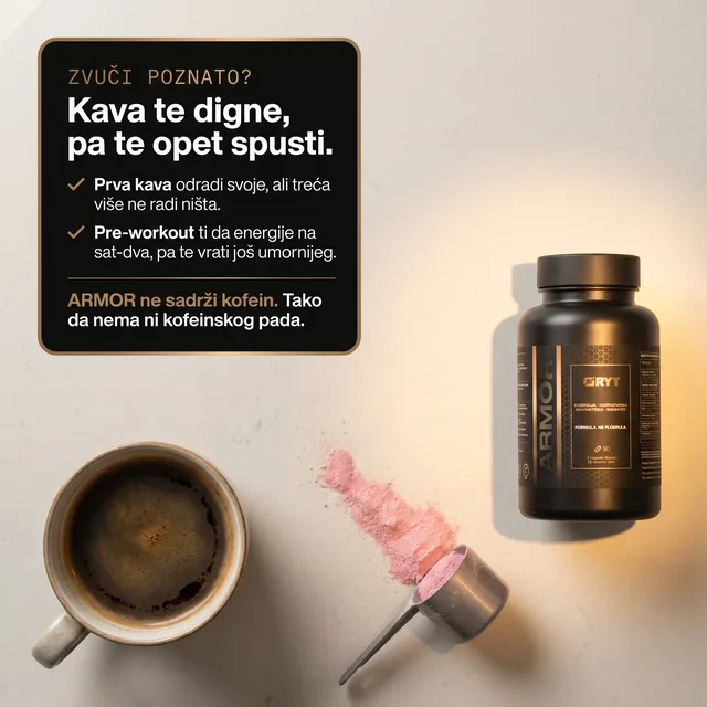 ARMOR bez kofeina uz objašnjenje kofeinskog pada