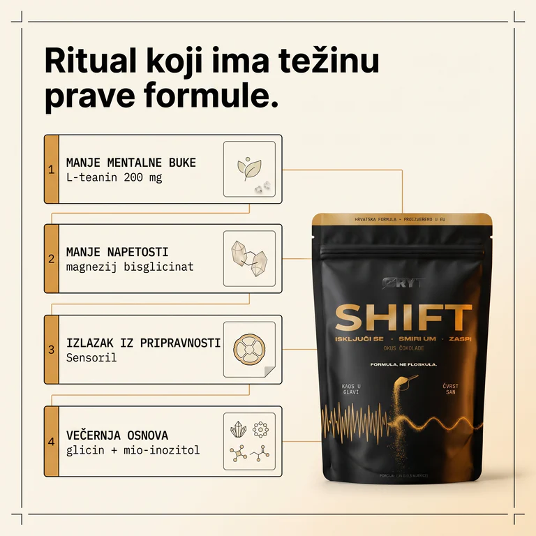 Četiri dijela SHIFT formule za manje mentalne buke i večernju osnovu