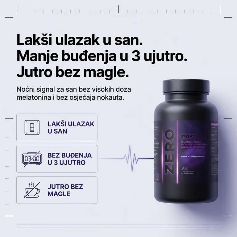 ZERO za lakši ulazak u san, manje buđenja u 3 ujutro i jutro bez magle
