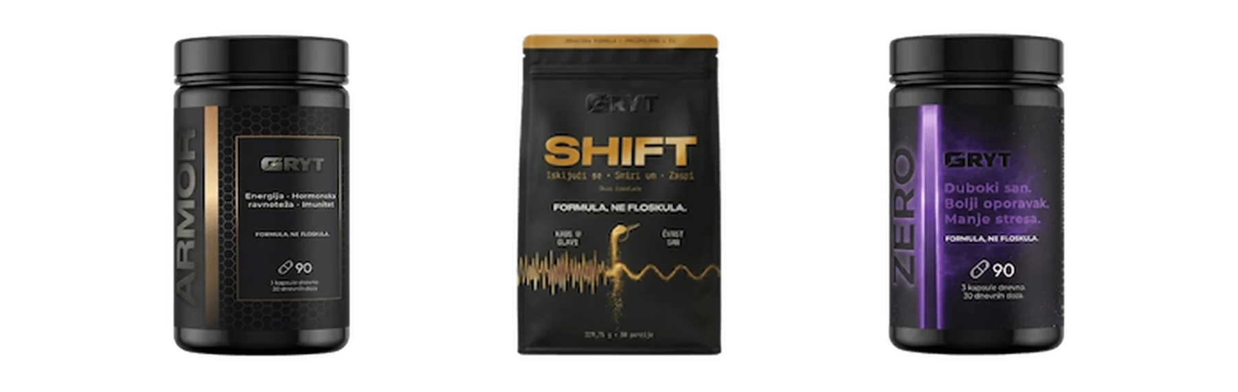 GRYT ARMOR, SHIFT i ZERO